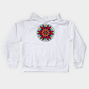 Colorful Flower Mandala Kids Hoodie